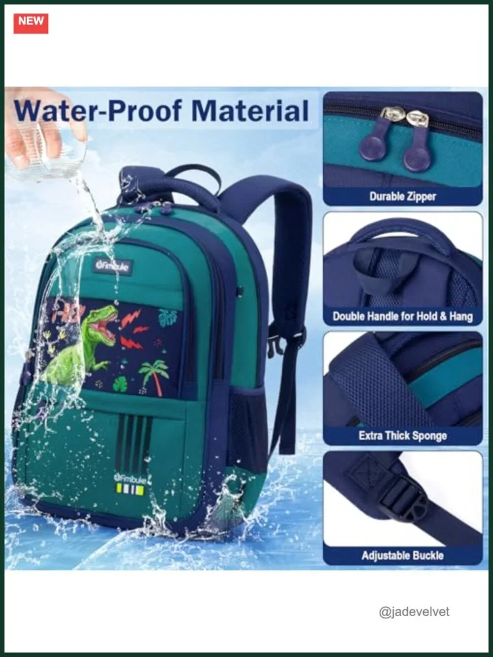 3-Piece Kids Backpack Set with Lunch Box & Pencil Pouch